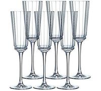 CRISTAL D'ARQUES 7501613 Bte de 6 Flutes 17 CL, Cristallin, Transparent, 23,1 x 15,6 x 24,4 cm