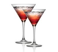 Cristal D'arques - Lot de 2 verres à cocktail Martini 300 ml, résistants aux éclats, passent au lave-vaisselle, parfaits pour Espresso Martini, Prosecco, champagne et cocktail - P506388