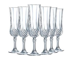 Cristal d'Arques Paris Flûte à Champagne Longchamp 14 cl Lot de 6