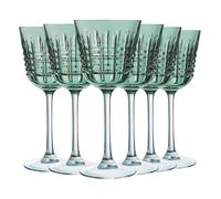 Cristal d'Arques Verre à Vin Rendez-Vous Brume Vert 25 cl Lot de 6