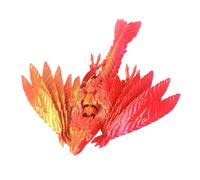 Cristal de dragon dynamique imprimé en 3D pour adultes Dragon articulé, Laser rouge