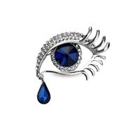 Cristal de luxe larme balancent broche mode strass mauvais œil bijoux charme broche pour les femmes