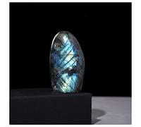 Cristal de méditation Naturel 1 PCS Crystal de Labradorite cylindrique Naturel, for décoration Domestique Pierre de Cristal (Color : Labradorite, Size : 150-200g)