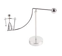 Cristal de Pendule de Newton en Métal, Jouet Éducatif de Bureau, Décoration de Bureau - Animation Fascinante, Jeu Anti - Stress, Idéal pour Enfants et Adultes (Petit Prince du Ski)