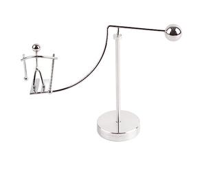 Cristal de Pendule de Newton en Métal, Jouet Éducatif de Bureau, Décoration de Bureau - Animation Fascinante, Jeu Anti - Stress, Idéal pour Enfants et Adultes (Petit Prince du Ski)