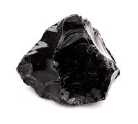 Cristal de pierre de roche brute d'obsidienne noire brute naturelle décoration de la chambre (Size : 1000-1100g)