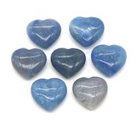 Cristal De Quartz Rose Naturel,5 Pièces,Décoration De Maison En Forme De Coeur,Chakra,Guérison,Pierre Précieuse,Agate,Spécimen Minéral,Cadeau - Type Blue Aventurine-20x20x8mm
