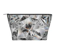 Cristal de Style Texture Diamant, Trousse de Toilette Trousse de Maquillage Sac à cosmétiques Trousse de Toilette de Voyage Portable