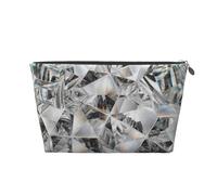 Cristal de Style Texture Diamant, Trousse de Toilette Trousse de Maquillage Sac à cosmétiques Trousse de Toilette de Voyage Portable