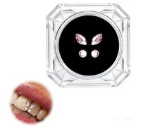 Cristal dentaire, tartre, décorations dentaires pierres précieuses en cristal pour les dents 4 pièces/boîte embellissement dentaire ornements dentaires en cristal et diamant