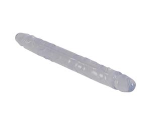 Cristal - double godemichet - verre - 34 cm