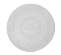 Cristal Époxy Moule en Silicone pour Plateau Astrologique Miroir DIY | Blanc, Moulage Intégré sans Bavure, Facile à Nettoyer, Portable, pour Créations D’astrologie