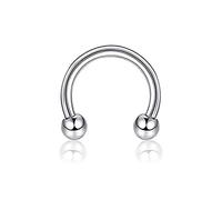 Cristal Ferido * boule brillante minuscule nez Septum fer à cheval boucle d'oreille sourcil lèvre hélice Tragus Cartilage Piercing anneau 6-10mmIntelligent et attrayant.