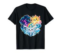 Cristal givré avec Nuage d'orage et Arc-en-Ciel T-Shirt