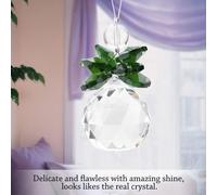 Cristal K9 clair Attrape-Soleil Suspension Pendentif Prismes Pendentif Ornement de Mariage Décor X'mas Vert