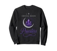 Cristal Lune Prêtresse Mystique Phase Lune Sorcière Esthétique Sweatshirt