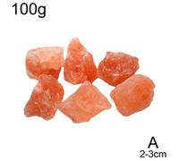 Cristal Minéral De Sel Orange Pour Décoration De La Maison, 100g, Pierre De Poisson Réparatrice, Ornement D'échantillon De Guérison, U0h8