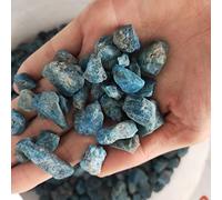 Cristal naturel Apatite bleue naturelle, pierre brute, gravier et pierre brute, spécimen de gemme LIUZIIHAYIN (Size : 100g)
