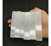 Cristal naturel Bande de sélénite naturelle Bâton de gypse transparent long blanc fort pouvoir protecteur Cadeau (Size : 500-550g)