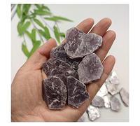 Cristal naturel brut 100 g/paquet en vrac brut naturel lépidolite tranche lithium mica pierre brute cristal spécimen décoration de la maison lot de pierres précieuses à collectionner décoration de la