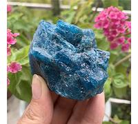 Cristal naturel brut apatite bleue brute naturelle pierres brutes cristal gravier et pierres spécimen de pierre précieuse brute 1 pièces pierre porte-bonheur PEIQIYIN collecte à domicile(Size:210-260g