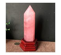 Cristal naturel cristal rose brut pierre brute colonne de cristal articles d'ameublement en pierre, pierre, pierre précieuse colorée en cristal décoration de la chambre (Size : 550-600g)