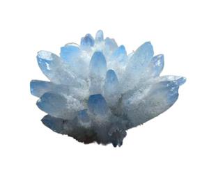 Cristal naturel Quartz de cristal naturel grappe de pierre fantôme blanc bleu pierre dégringolée for la guérison Cadeau (Size : 300-400g)