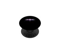 Cristal Pastel Phases de Lune Astrologie esthétique céleste PopSockets PopGrip Adhésif