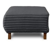 Cristal - pouf modulable - 65 cm - en fausse fourrure côtelée - Gris Anthracite Gris Anthracite G