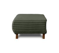 Cristal - pouf modulable - 65 cm - en fausse fourrure côtelée - Vert