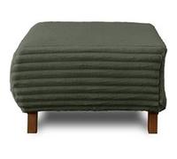 Cristal - pouf modulable - 65 cm - en fausse fourrure côtelée - Vert