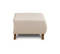 Cristal - pouf modulable - 65 cm - en velours côtelé - Beige