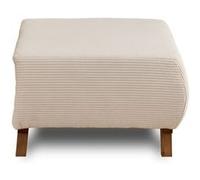 Cristal - pouf modulable - 65 cm - en velours côtelé - Beige Beige G