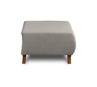 Cristal - pouf modulable - 65 cm - en velours côtelé - Gris clair