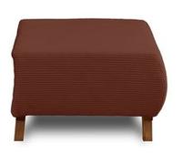 Cristal - pouf modulable - 65 cm - en velours côtelé - Terracotta