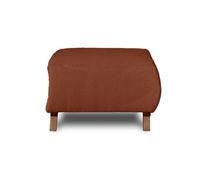 Cristal - pouf modulable - 65 cm - en velours texturé - Terracotta