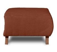 Cristal - pouf modulable - 65 cm - en velours texturé - Terracotta
