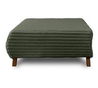 Cristal - pouf modulable - 95 cm - en fausse fourrure côtelée - Vert