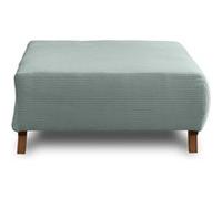 Cristal - pouf modulable - 95 cm - en velours côtelé - Bleu