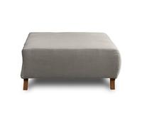 Cristal - pouf modulable - 95 cm - en velours côtelé - Gris clair