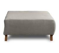 Cristal - pouf modulable - 95 cm - en velours côtelé - Gris clair Gris clair
