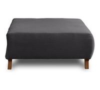 Cristal - pouf modulable - 95 cm - en velours côtelé - Gris foncé
