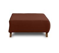 Cristal - pouf modulable - 95 cm - en velours côtelé - Terracotta