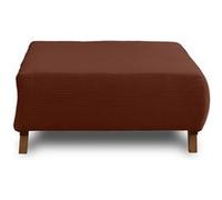 Cristal - pouf modulable - 95 cm - en velours côtelé - Terracotta