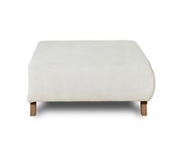 Cristal - pouf modulable - 95 cm - en velours texturé - Beige