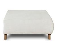 Cristal - pouf modulable - 95 cm - en velours texturé - Beige