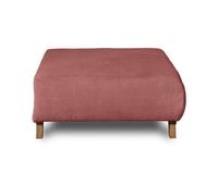Cristal - pouf modulable - 95 cm - en velours texturé - Rose
