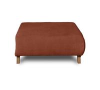 Cristal - pouf modulable - 95 cm - en velours texturé - Terracotta