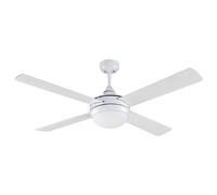 CRISTAL RECORD Verre record modèle Millar Blanc moteur aC Ventilateur de plafond 4 pales 1 x E27