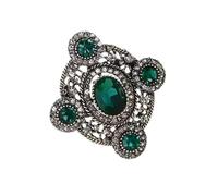 Cristal scintillant Bowknot Cœur Ovale Épinglette Rétro Corsage Bijoux pour Robes Manteaux Occasions spéciales Vintage Sfety Insigne Épinglette pour les occasions spéciales, taille unique, comme